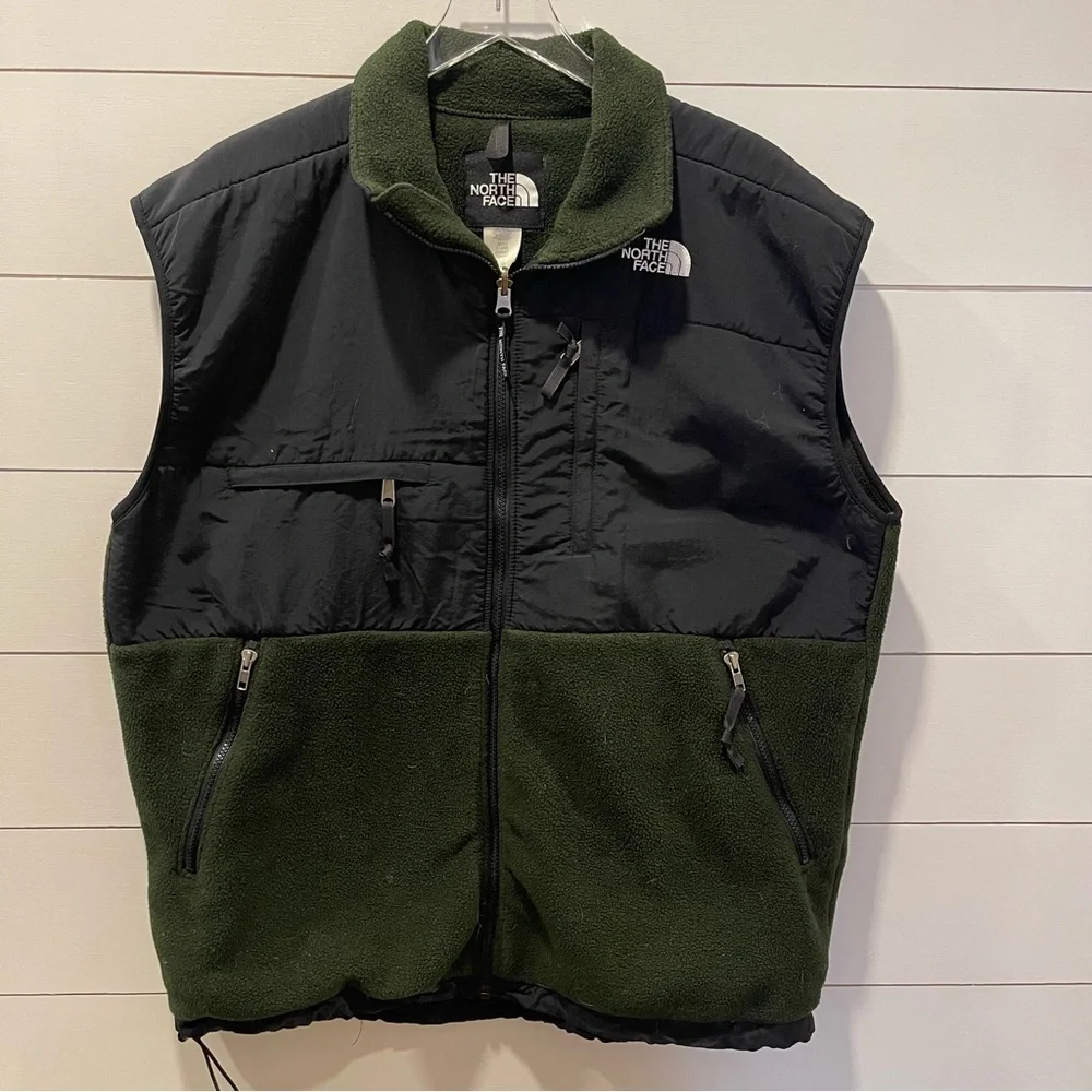 The North Face Men's 95 Retro Denali Colorblock Green & Black Vest Size XL